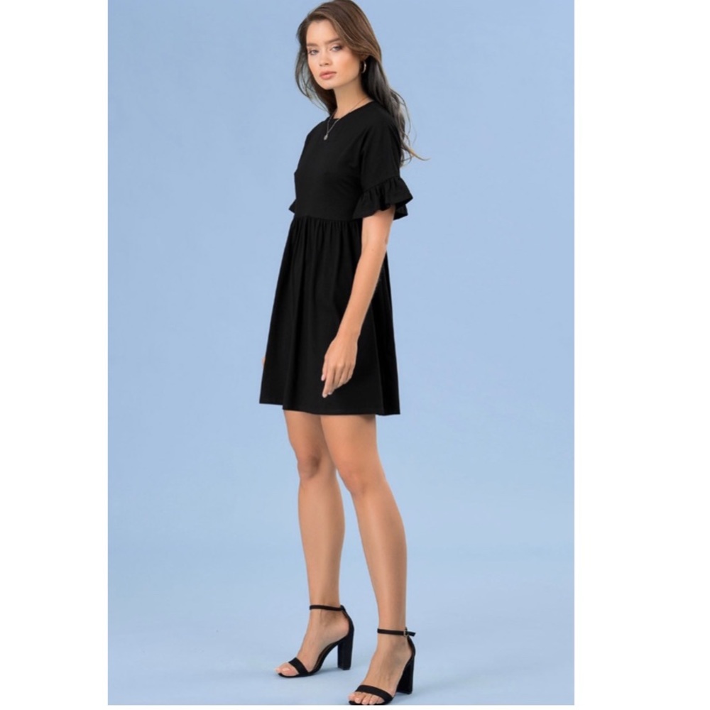 NEW| Cool Factor Black Mini Dress - Picture 2 of 7